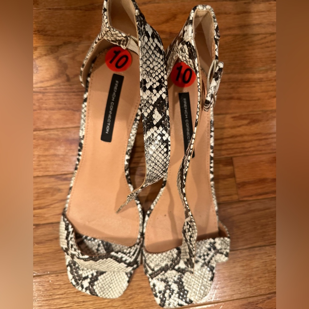 Snake skin sandals